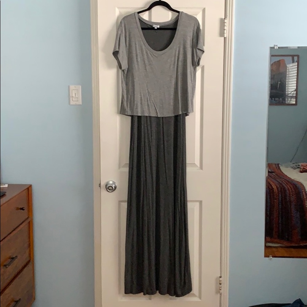 Splendid Overlay Maxi Dress